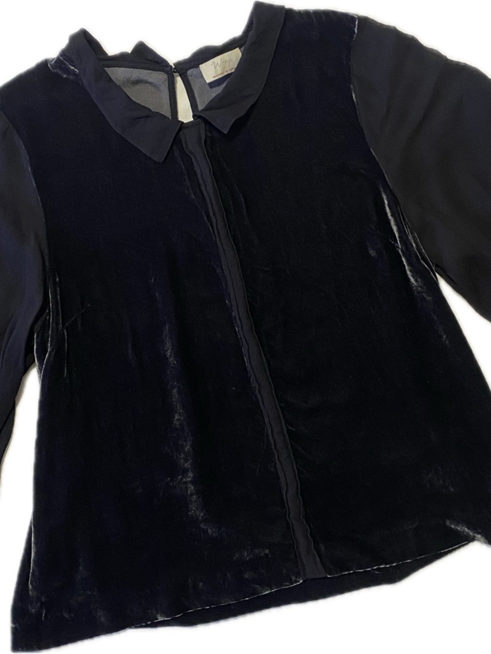 Wrap designe in London   Velvet and Woven 3/4 sleeves size 14